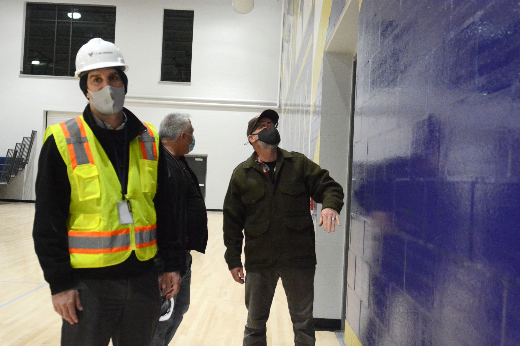 Tour of Jack Young Middle School construction, Dec. 7